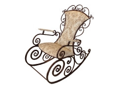 Кресла-качалки кованые