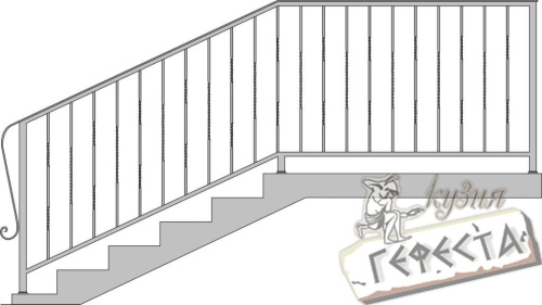 Модули для лестниц и оград кованые