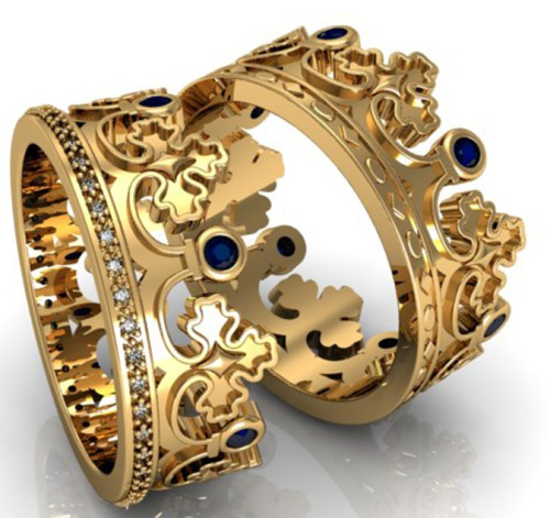 Кольца обручальные золотые
