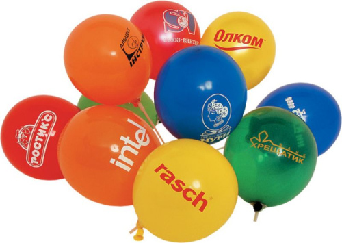 Воздушные шары с логотипом заказчика