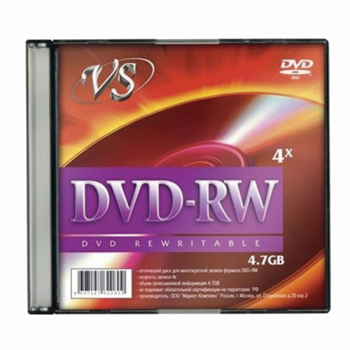 Диски для хранения данных DVD-RW